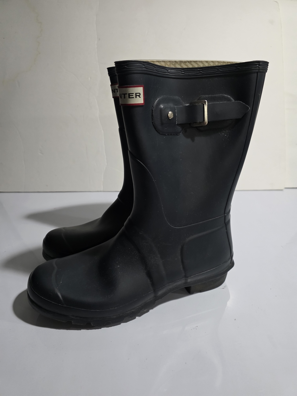 Hunter Boots Mid Rain Boots for Women Short Blue Size 10f 9m